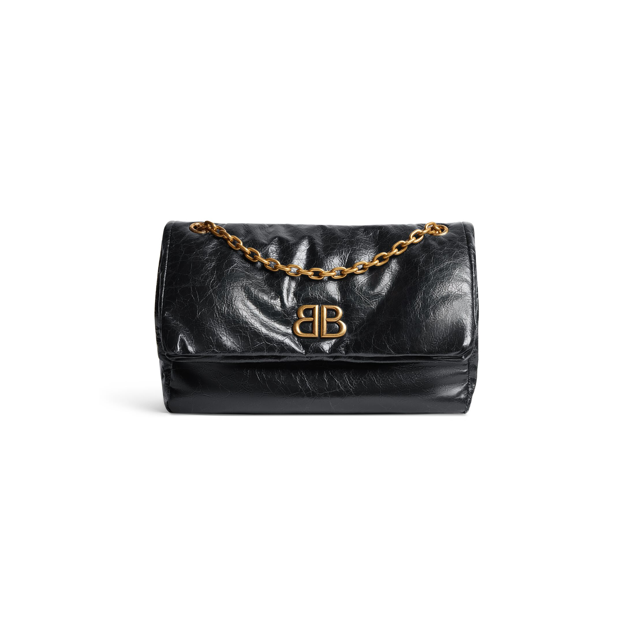 WOMEN'S MONACO MEDIUM CHAIN BAG IN BLACK